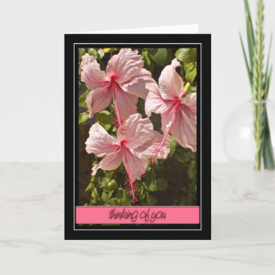 Denken aan u Hibiscus Kaart