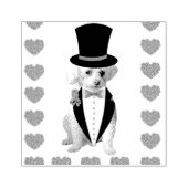 Denken aan u houten rubberen stempel (Afrduk)