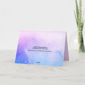 Denken aan u Hummingbird & Floral Custom Kaart (Achterkant)