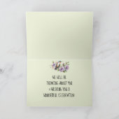 Denken aan u Hummingbird & Floral Custom Kaart (Binnen)