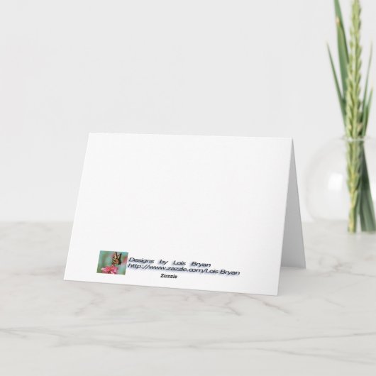 Denken aan U in de Thanksgiving, Leraar Kaart (Achterkant)