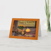 Denken aan U in de Thanksgiving, Leraar Kaart (Voorkant)