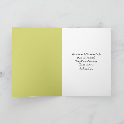 Denken aan u kardinaal op een Wicker Chair Kaart (Binnen)