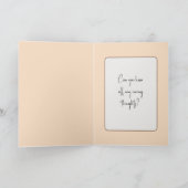 Denken aan u koffie bij het winterraam kaart (Binnen)