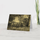 Denken aan U met een Poort in natuur Kaart (Voorkant)