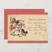 Denken aan u met Kerstmis - Victoriaans Feestdagenkaart (Voorkant / Achterkant)