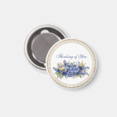 Denken aan U, mooi bloemontwerp, Magneet (Voorkant / Achterkant)