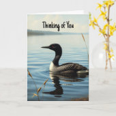 Denken aan u Mooie Gemeenschappelijke Loon Watervo Kaart (Gele Bloem)