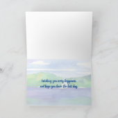 Denken aan u op uw verjaardag zeilen kaart (Binnen)