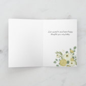 Denken aan u Pastel Garden White Floral Kaart (Binnen)