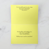 Denken aan u Roos Collage Geel Interieur Kaart (Binnen)