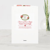 Denken aan u Rozenkrans Boeket Wenskaart Kaart (Achterkant)