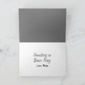 Denken aan u Schattige Beer knuffel Bedankkaart (Binnen)