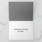 Denken aan u Schattige Beer knuffel Kaart (Binnen)