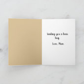 Denken aan u Schattige Beer knuffel Kaart (Binnen)