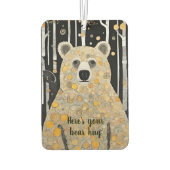 Denken aan u Schattige Beer knuffel Luchtverfrisser (Achterkant)