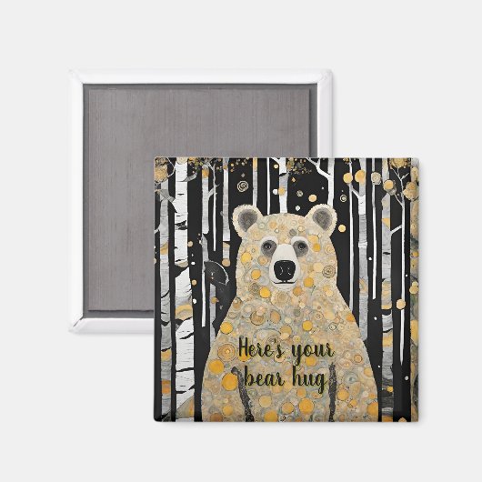 Denken aan u Schattige Beer knuffel Magneet (Voorkant / Achterkant)