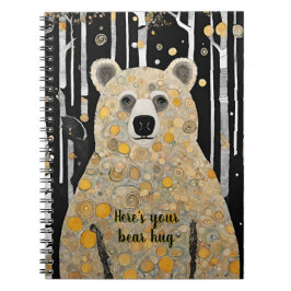 Denken aan u Schattige Beer knuffel Notitieboek