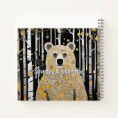 Denken aan u Schattige Beer knuffel Notitieboek (Achterkant)