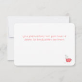 Denken aan u Schattige White Mice Wenskaart (Achterkant)