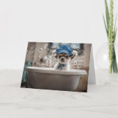 Denken aan u Schattigee Chihuahua Puppy Dog Kaart (Voorkant)