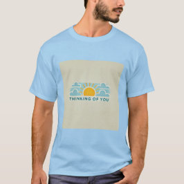 Denken aan u Sunshine T-shirt voor mannen