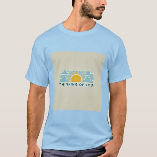 Denken aan u Sunshine T-shirt voor mannen (Voorkant)