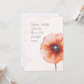 Denken aan U Sympathie Jubileum Kaart (Voorkant / Achterkant in situ)