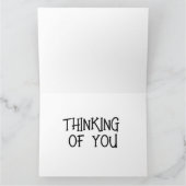 DENKEN AAN U TROPICAL BEACH WENSKAART KAART (Binnen)