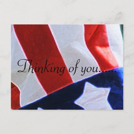 DENKEN AAN U USA BRIEFKAART (Voorkant)