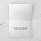 Denken aan U Verdieping Condoleance Sympathie Feestdagen Kaart (Binnen)