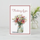 Denken aan u Waterverf Daisies in een pot (Staand voorkant)