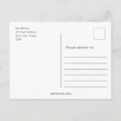 Denken aan uw aangepaste Herfst Engels Stad Briefkaart (Achterkant)