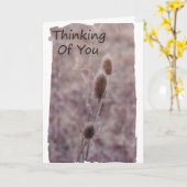 Denken aan uw gebeden kaart (Gele Bloem)