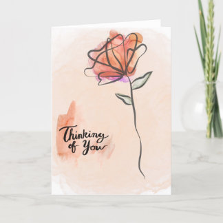 Denken aan uw medeleven Kaart van condoleances