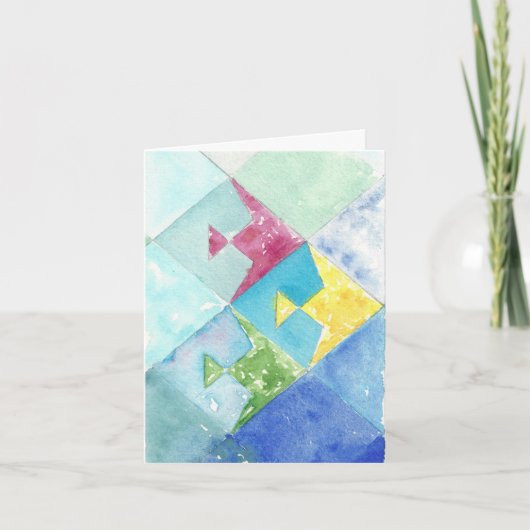 Denken aan uw vis Kaart (Voorkant)