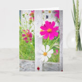 denken aan uzelf-kosmos bloementuin kaart (Voorkant)