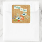 Denken aan You Craft Scrapbooking Vierkante Sticker (Tas)
