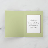 Denken aan You Lily van The Valley en Lilacs Kaart (Binnen)