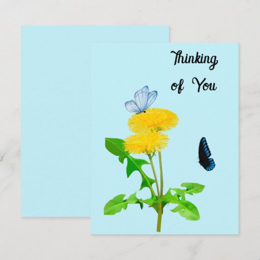 Denken aan You Note Cards Notitiekaartje (Voorkant / Achterkant)