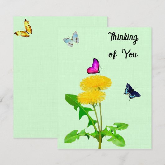 Denken aan You Note Cards Notitiekaartje (Voorkant / Achterkant)