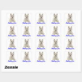 Denken aan You West Highland Terrier Puppy Dog Vierkante Sticker (Vel)