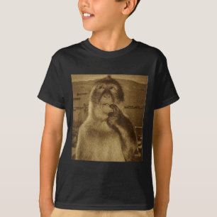 Denken Aap Meme Vintage Retro T-shirt