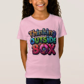 Denken buiten de box t-shirt (Voorkant)