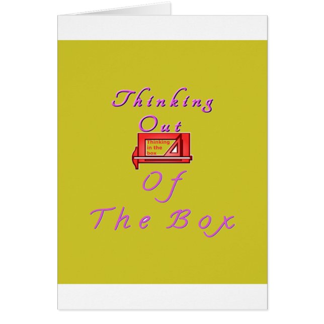 Denken buiten de doos Ontwerp (Voorkant)