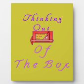 Denken buiten de doos Ontwerp Fotoplaat (Voorkant)
