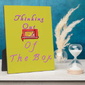 Denken buiten de doos Ontwerp Fotoplaat (Zijkant)