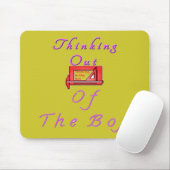 Denken buiten de doos Ontwerp Muismat (Met muis)