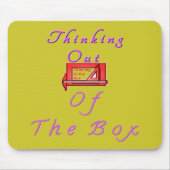 Denken buiten de doos Ontwerp Muismat (Voorkant)