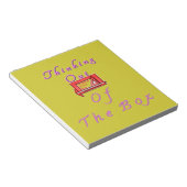 Denken buiten de doos Ontwerp Notitieblok (Schuin)